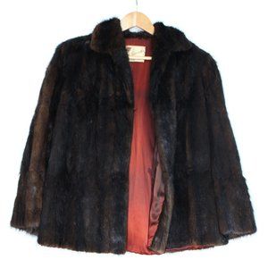 Vintage Brown Fur Coat
